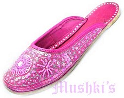Beaded Slippers - click here for large view